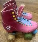 Candi Girl Roller Skates Women s Size 5 Pink Blue Quad Retro Roller Derby