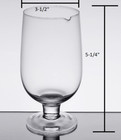 30 Oz  Large Cocktail Footed Stirring Glass Bartender Drink Mixing Pitcher 