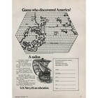 U s  Navy Sailor 1974 Print Ad Christopher Columbus Boat Ship Flat Earth Map Vtg