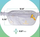 Travel Money Belt - Slim Passport Holder And Rfid Travel Wallet - Anti 
