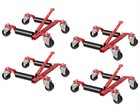 Set Of 4 1500 Lbs Mechanical Car Wheel Dolly Jack Heavy Duty Car Skate Rollers