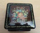 Vtg Nib Palekh Russian Lacquer Miniature Box Handmade Mstera