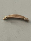 Vintage 14k Gold Seed Pearl Black Onyx Bar Brooch Pin 1 2 Grams