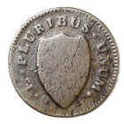 1786 New Jersey  blundered Six  Us Colonial Copper Coin M 23-r