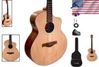 Ash Wood Electric Acoustic Guitar With Pickup And Tuner