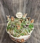 Woodland Animals Baby Diaper Cake Shower Gift Centerpiece Newborn Present