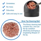 Soldering Tip Iron Cleaner  Solder Cleaning Wire And Metal Brass Holder Station