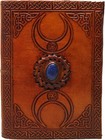 Handmade Leather Journal Moon Notebook Witchcraft Secret Diary Gift Sketchbook