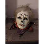 Cats Broadway Musical Vintage Ceramic Jester Mime Clown Head Bust Signed