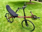 Volae Team High Racer Recumbent Bicycle 650c Velocity Wheels Large Frame