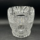 Gorham Holiday Traditions Beautiful Crystal Centerpiece Sleigh Bowl Germany