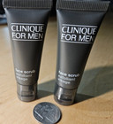 2 Of Clinique For Men Face Scrub  50oz 15ml Each New With Box Travel Size  ra-25