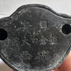 Japanese Buddha Statue Seated Figure With Inscription Collectible Buddhist