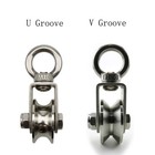 Swivel Cable Rope Wire Pulley Wheel Block U v Groove Roller Wheel Bearing