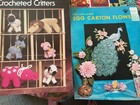 Lot Of 17 Vintage Crochet  Afghans  Loom Crafts Booklets