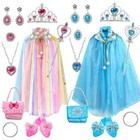 Princess Dress Up Costume Set Shoes  Crown  Jewelry  Pretend Play Clothes 