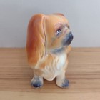 Vintage Norcrest Japan Pekingese Dog Figurine Standing Brown Ceramic