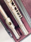 Yamaha Yfl-221 Flute Nickel Silver Plated Used With Case From Japan
