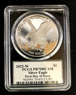 2022-w American Silver Eagle Pcgs Pr-70 Dcam Fdoi Emily Damstra Signed