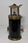 Antique Electrified Miner s Lamp In Brass And Metal  Mine Lantern