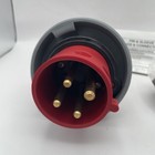 New Hubbell Hbl430p7w 430p7w Pin   Sleeve Plug Red 30 Amp 480vac 3p 4w