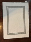 Pottery Barn Kids Baby Crib Quilt  Neutral Gray   White