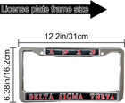Delta Sigma Theta License Frame Car Plate Black By