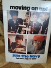 Vintage Us Navy Recruiting Double Sided Metal Sidewalk Sign