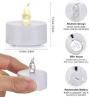 24 Pack Led Tea Lights Battery Operated Flameless Candles Warm White Flickering