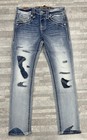 New Rock Revival Men s Kristoff Alt Straight Embroidered Jeans In Blue Size  32