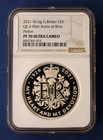 2021 Silver Piedfort Proof   5 Coin  qeii 95th Birthday  Ngc Pf70 With Case   Coa