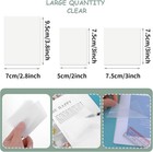 150 Sheets Clear Sticky Note Pads  3 Sizes Transparent Sticky Notes Pads Set Wat