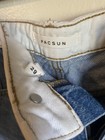 Pacsun Women s Blue Denim Shorts Size 29 High Rise Cuffed 5-pocket Button Zip
