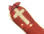 C1850s Native American Iroquois Beaded Needle Pin Cushion Case Whimsy Slipper 