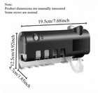 1pc Smart Usb Toothpaste Dispenser   Wall   mounted Toothbrush Holder    Space Saver