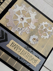 Stampin  Up  Card Kit - Gears And Textures - All Inclusive Set Of 4 Cards