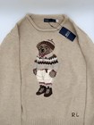 Polo Ralph Lauren Beige Polo Bear Sweater Women   s Large