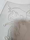 1970 s Original  Traditional  Vintage  Acetate Tattoo Stencil Cave Man  Bam Bam