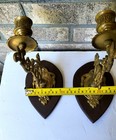 Antique Vintage Pair Of Victorian Style Swing Arm art Nouveau Wall Candle   