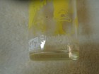 Vintage Davy Crockett Juice   Drinking Glass  yellow   White Graphics 