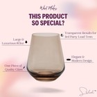 Saludi Colored Stemless Glasses 16 5oz Set Of 6 Multi-color