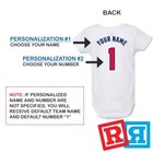 Personalized Atlanta Braves Gerber Baby Onesie   Cotton White Custom Bodysuit