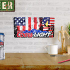 Vintage Stl Army Coors Light Beer Metal Sign Bar   Man Cave Decor