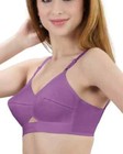 Padded Bullet Bra Organic Cotton- Vintage Retro Bra  plus Size Available  Purple