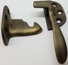 Right Hand Antique Solid Brass Ice Box Latch 3 8  Off Set Vintage Retro Freezer
