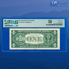 1974  1 Federal Reserve Note  Misallignment Error  Pmg 25 Epq  74144