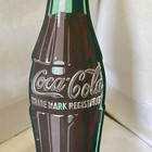 Original Coca Cola Die Cut Painted Metal Bottle Sign 