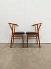 Pair Of Vintage Mid Century Danish Modern Oak Dining Chairs