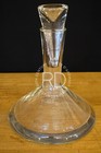 Vintage Large Futuristic Crystal Art Glass Liquor Whiskey Decanter Sculpture 60s