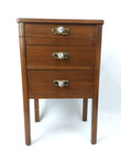 Vintage Retro Mid-century Style Walnut Finish Sewing Cabinet   End Table